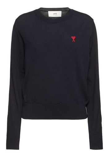 Red Adc Wool Crewneck Sweater