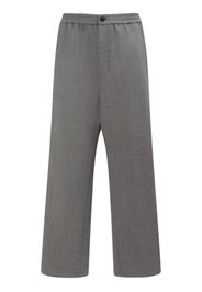 Wool Blend Straight Pants