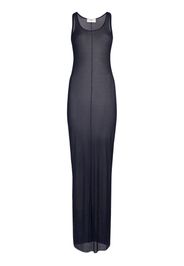 Ribbed Viscose Jersey Long Tank Dress