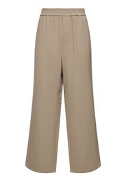 Wool Blend Wide Pants