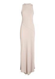 Viscose Blend Sleeveless Long Dress