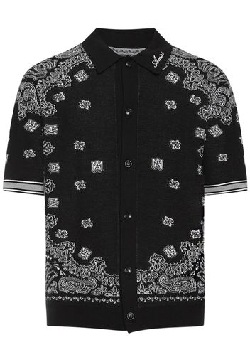 Bandana Printed Cotton Polo Shirt