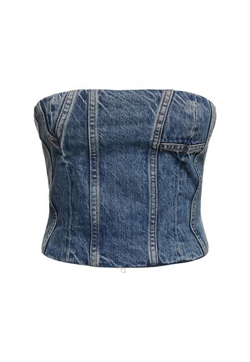 Denim Bustier Top