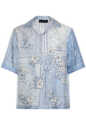 Floral Bandana Bowling Shirt