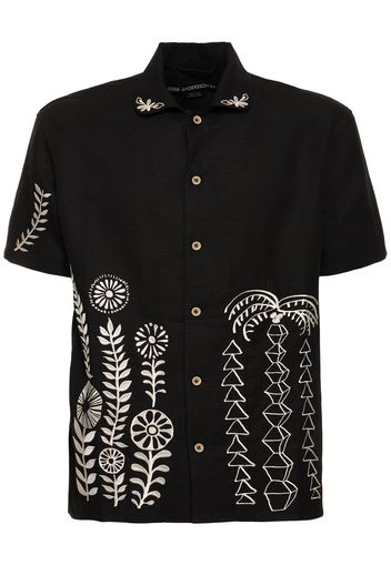 May Embroidered Linen & Cotton Shirt