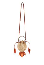 Goldfish Raffia & Smooth Leather Bag