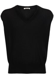 Silk & Cashmere Knit V-neck Vest