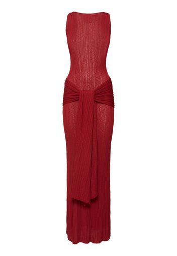 Sponde Knitted Viscose Blend Long Dress