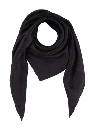 Bb Silk & Cotton Jacquard Scarf