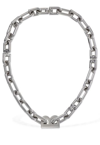 B Chain Thin Short Necklace