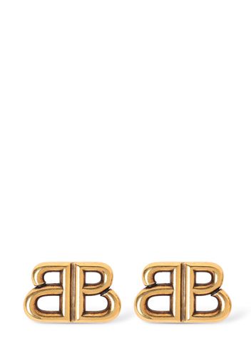 Monaco Brass Stud Earrings