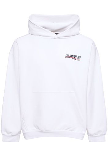 Political Logo Cotton Sweatshirt Hoodie