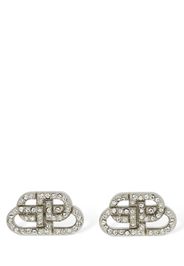 Bb Xs Mini Logo Stud Crystal Earrings