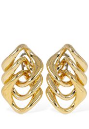 Linked Brass Earrings