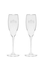 Set Of 2 Crystal Champagne Glasses