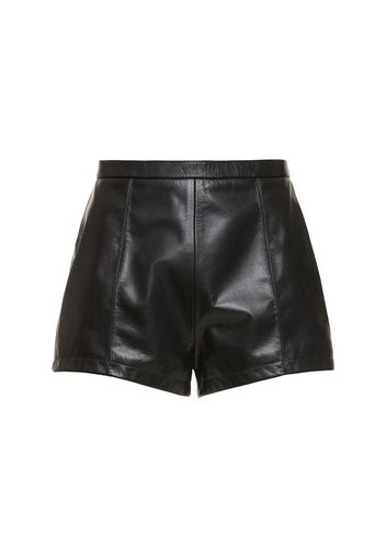 Leather Mini Shorts