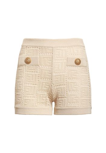 Monogram Viscose Knit Shorts