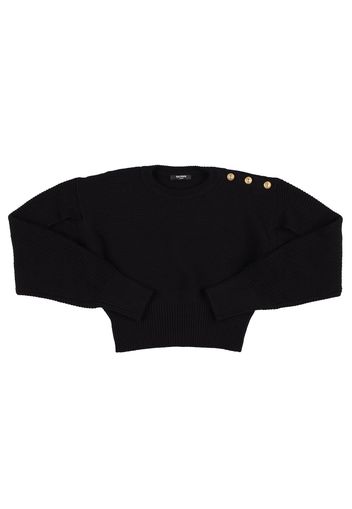 Rib Knit Wool & Cashmere Sweater