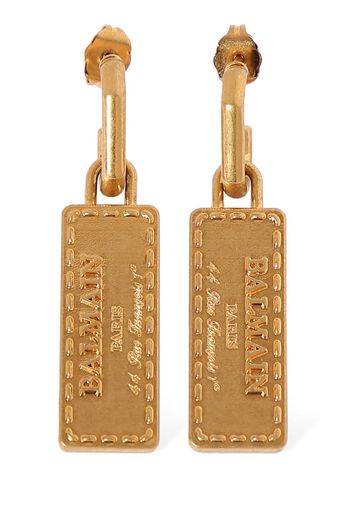 Signature Tubular Brass Earrings