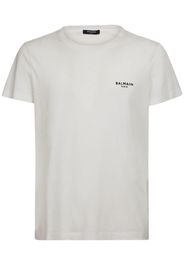 Flocked Logo Organic Cotton T-shirt