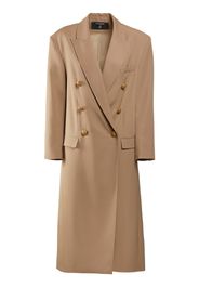 Oversize Wool Grain De Poudre Coat