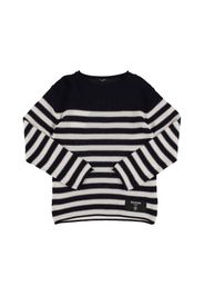 Stiped Knit Cotton Sweater