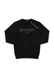 Printed Logo Cotton Crewneck Sweatshirt