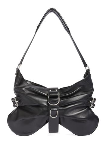 Large Butterfly Leather Shoulder Bag