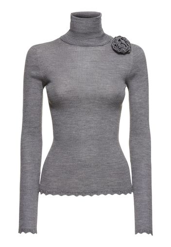 Ribbed Turtleneck Sweater