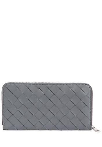 Intreccio Leather Zip Around Wallet