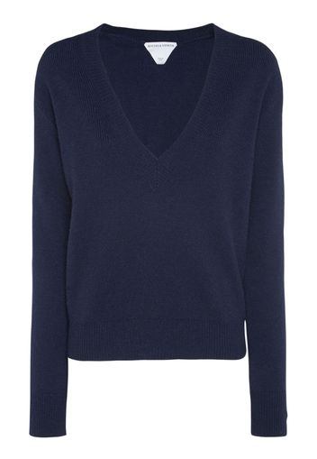 Cashmere Knit V Neck Sweater