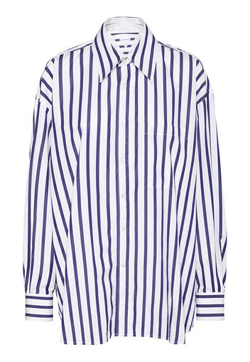 Wide Stripe Cotton Shirt