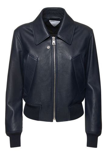 Leather Bomber Jacket