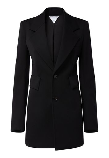 Curved Sleeves Light Wool Jacket