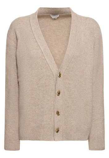 Cashmere Blend Cardigan W/ Knot Buttons