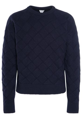 3d Intreccio Crewneck Wool Sweater