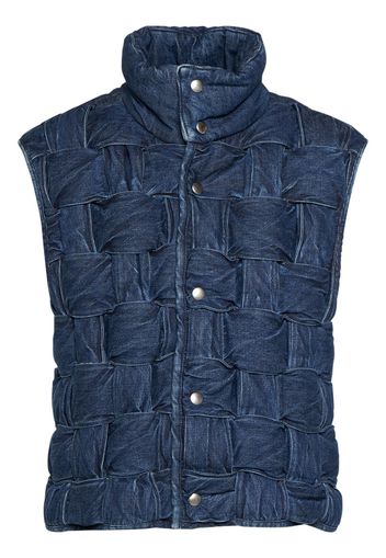 Intrecciato Denim Vest