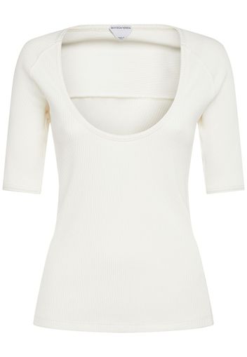 Ribbed Cotton Jersey Top