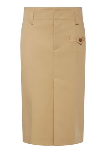 Cotton Canvas Skirt