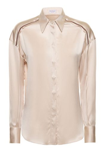 Stretch Satin Shirt