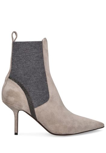 95mm Suede Ankle Boots