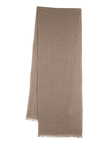 Sequin Embellished Cashmere Scarf