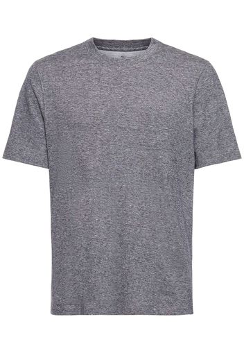 Cotton & Linen Jersey Solid T-shirt