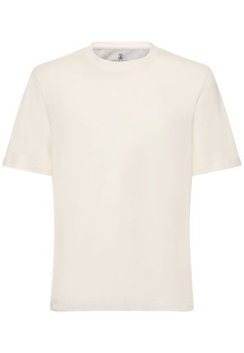 Cotton & Linen Jersey Solid T-shirt