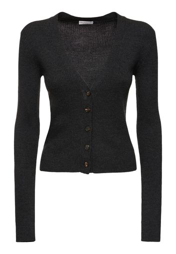 Embellished Rib Knit Cardigan