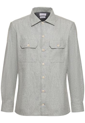 Wool Flannel Overshirt