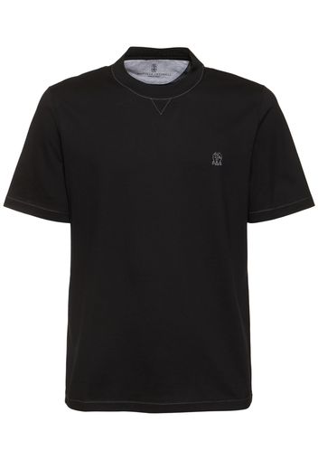 Brunello Cucinelli Cotton Logo T-shirt