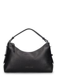 Large Grained Leather Shoulder Bag