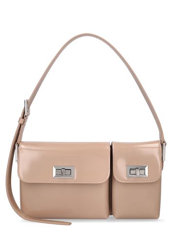 Billy Semi Patent Leather Shoulder Bag