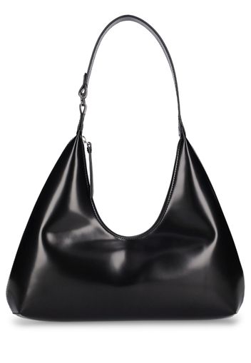 Amber Semi-patent Leather Shoulder Bag